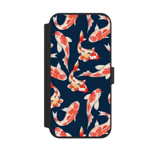 Apple iPhone 14 Pro Max NIVOflip Koi auf blauem Hintergrund