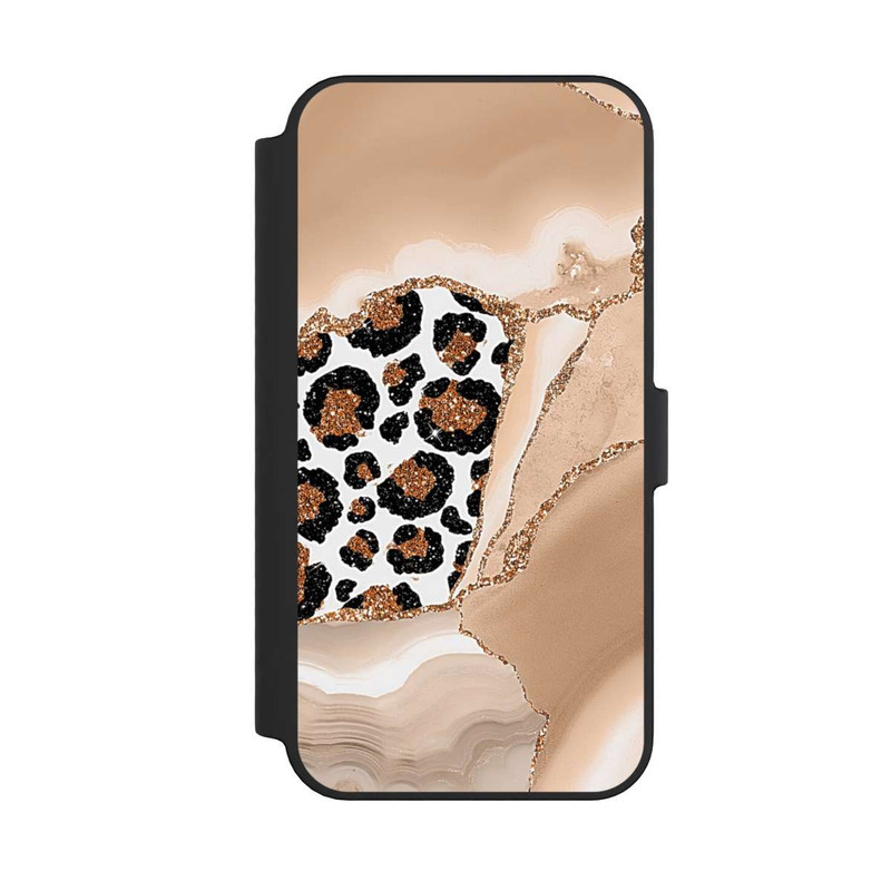 iPhone 14 Pro Max NIVOflip  Muster und Texturen Hellgold