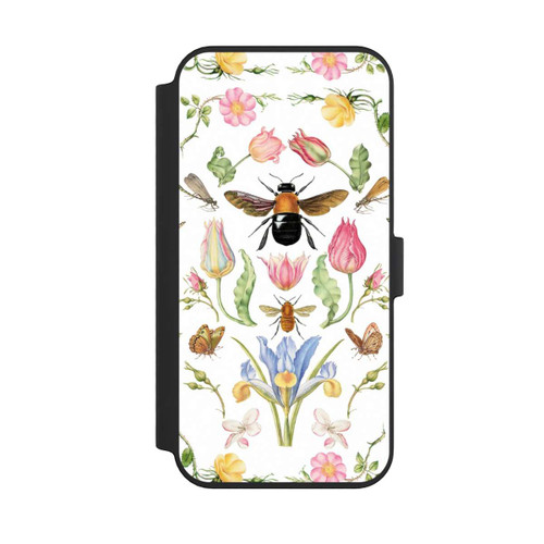 Apple iPhone 14 Pro Max NIVOflip Wildblumen mit Biene weiß