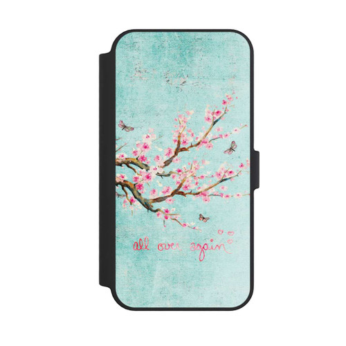 Apple iPhone 14 Pro Max NIVOflip Motif d'arbre en fleurs de cerisier bleu