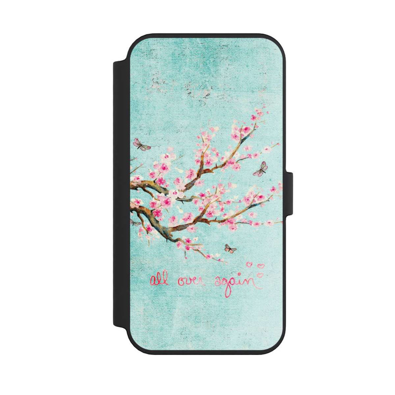 iPhone 14 Pro Max NIVOflip Kirschblütenbaummuster Blau