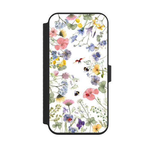 Apple iPhone 14 Pro Max NIVOflip Bunte Frühlingsblumen und Bienen