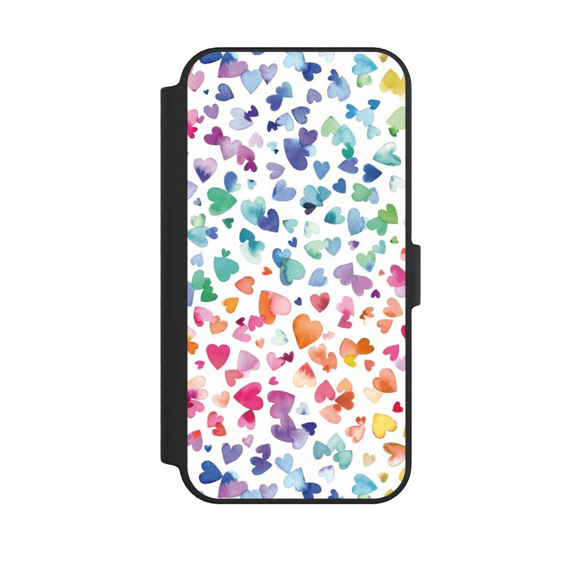 iPhone 14 Pro Max NIVOflip Watercolor Love Hearts