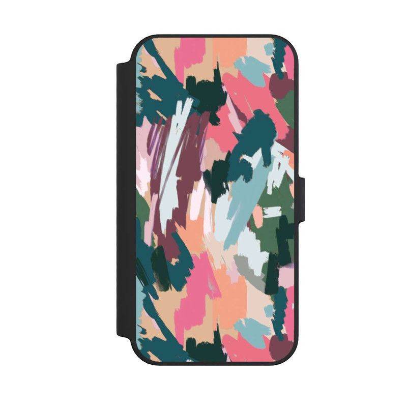 iPhone 14 Pro Max NIVOflip Abstrait Artistique Texture Rose