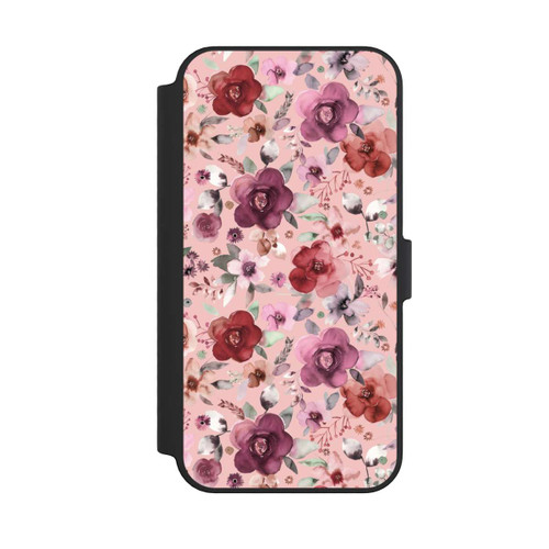 Apple iPhone 14 Pro Max NIVOflip Üppiger romantischer Blumenstrauß rosa