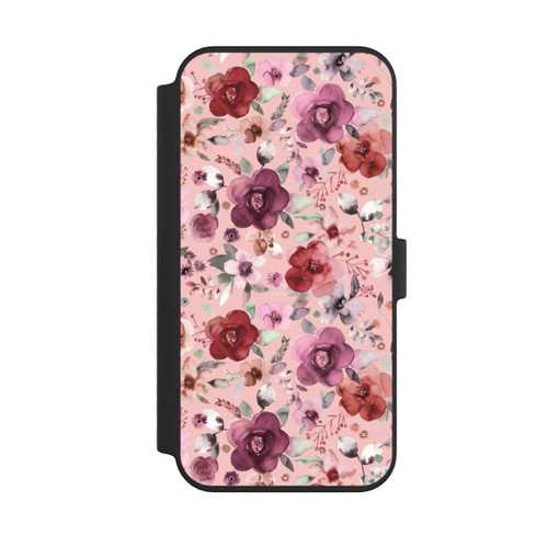 Apple iPhone 14 Pro Max NIVOflip Üppiger romantischer Blumenstrauß rosa