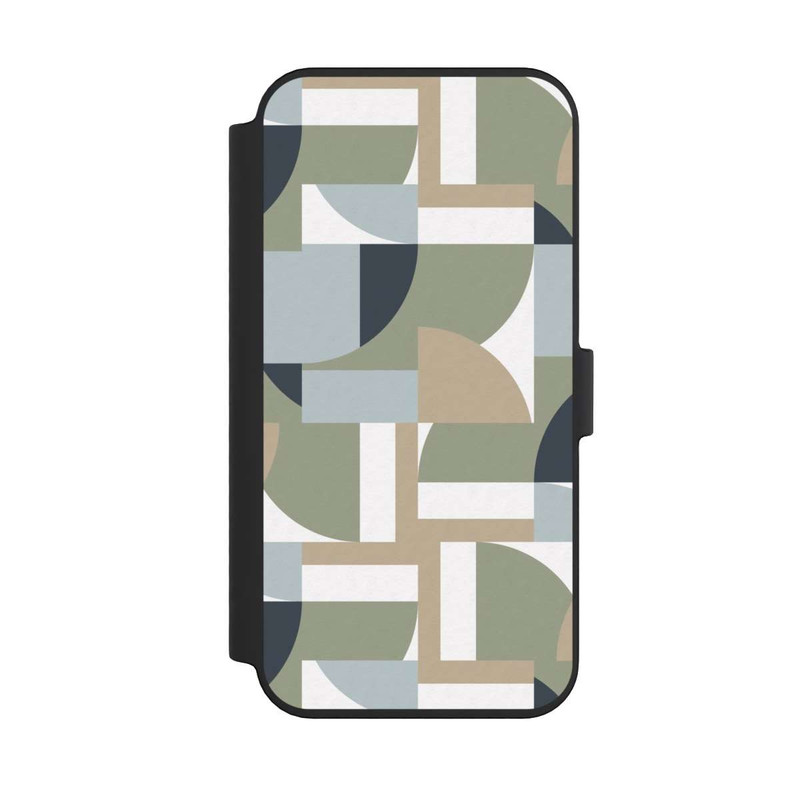 iPhone 14 Pro Max NIVOflip Futuristische Bauhaus Polygone Beige