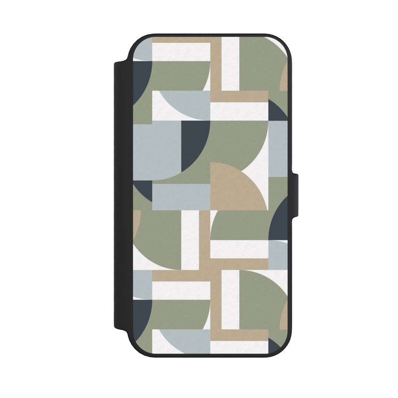 iPhone 14 Pro Max NIVOflip Polygones futuristes du Bauhaus Beige