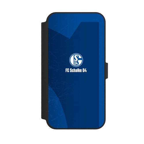 Apple iPhone 14 Pro Max NIVOflip Schalke 04 Blauer Hintergrund Mit Logo