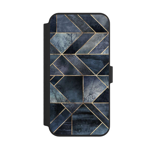 Apple iPhone 14 Pro Max NIVOflip Abstraktes Natur-Dunkelblau