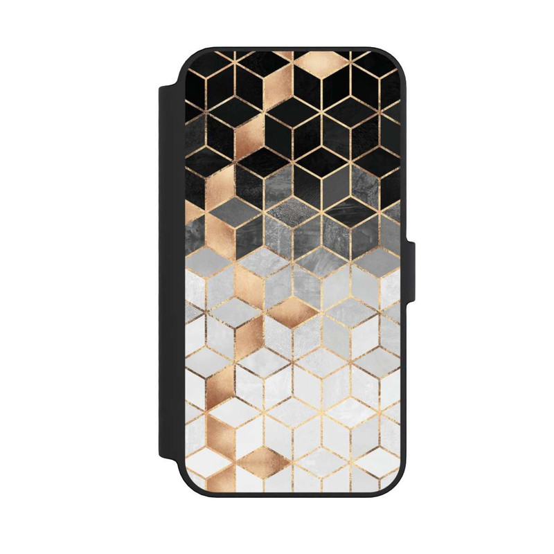 iPhone 14 Pro Max NIVOflip Würfel dunkel und gold