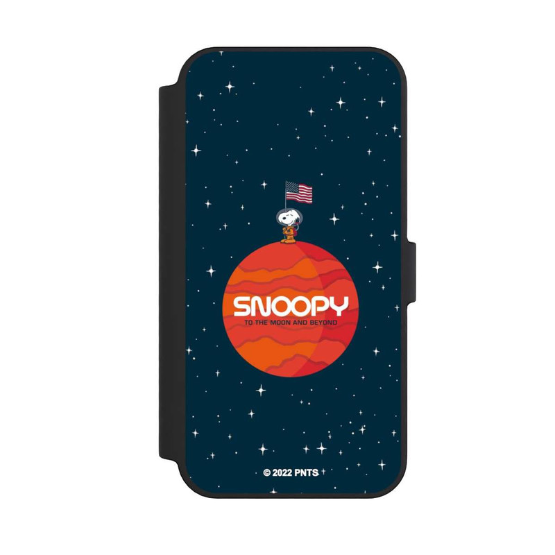 iPhone 14 Pro Max NIVOflip Snoopy Voyageur de l'espace Orange