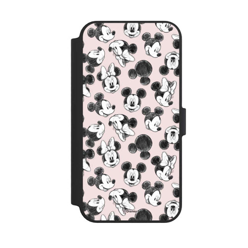 Apple iPhone 14 Pro Max NIVOflip Minnie &amp; Mickey Viele Gesichter Pink