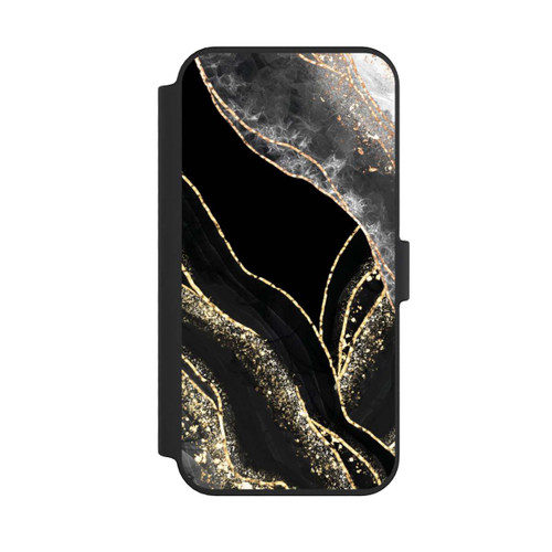 Apple iPhone 14 Pro Max NIVOflip Dark Marble Gold