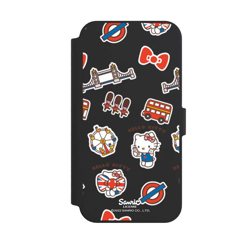 Apple iPhone 14 Pro Max NIVOflip Hello Kitty Londoner Abzeichen Transparent