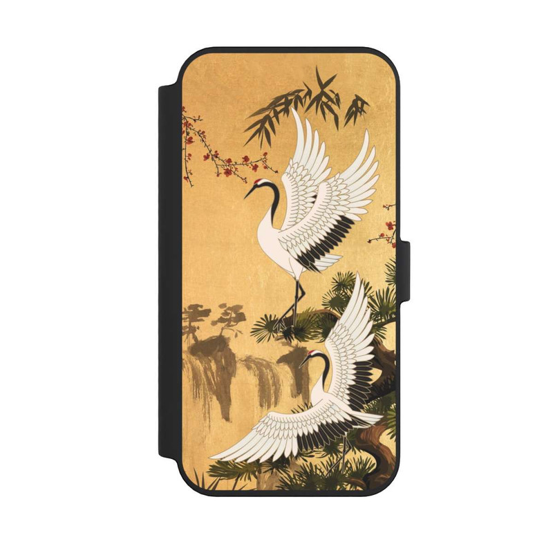 iPhone 14 Pro Max NIVOflip Kraniche Gold Japan 2