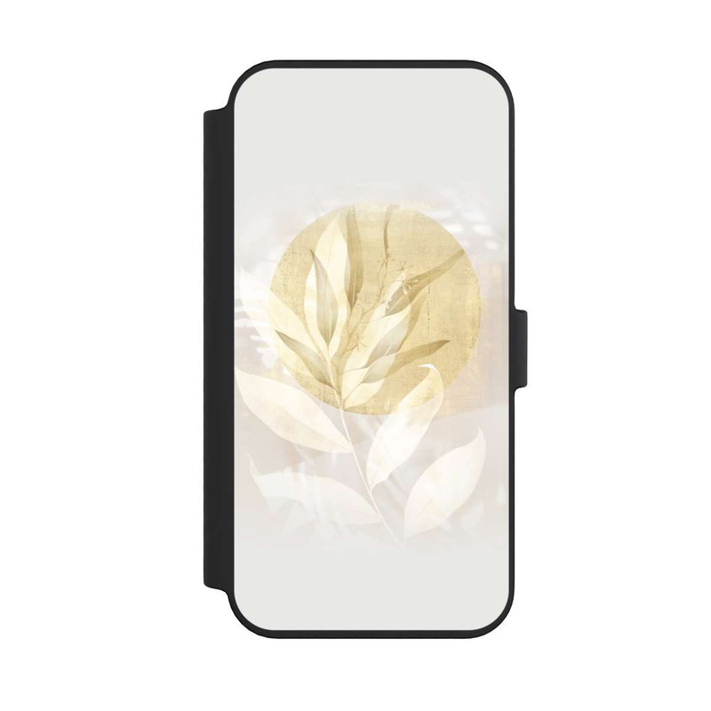 iPhone 14 Pro Max NIVOflip Boho Gold Blumen Kunst