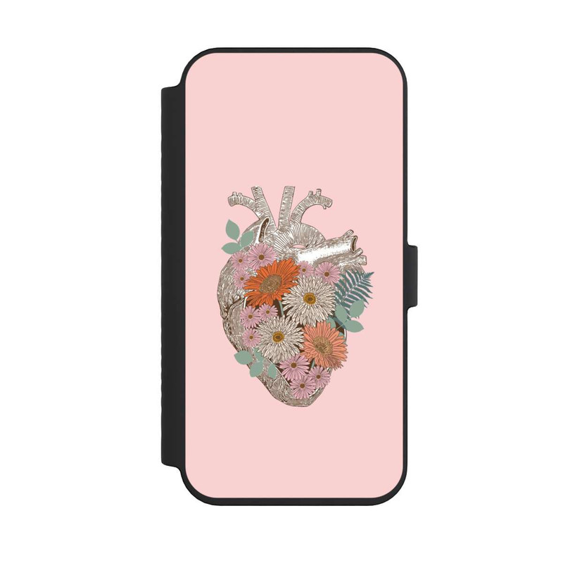 iPhone 14 Pro Max NIVOflip Florales Vintage-Herz