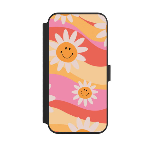 Apple iPhone 14 Pro Max NIVOflip Retro Smiles Orange Colorful