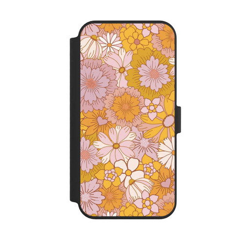 Apple iPhone 14 Pro Max NIVOflip Retro Flower Walpaper Yellow