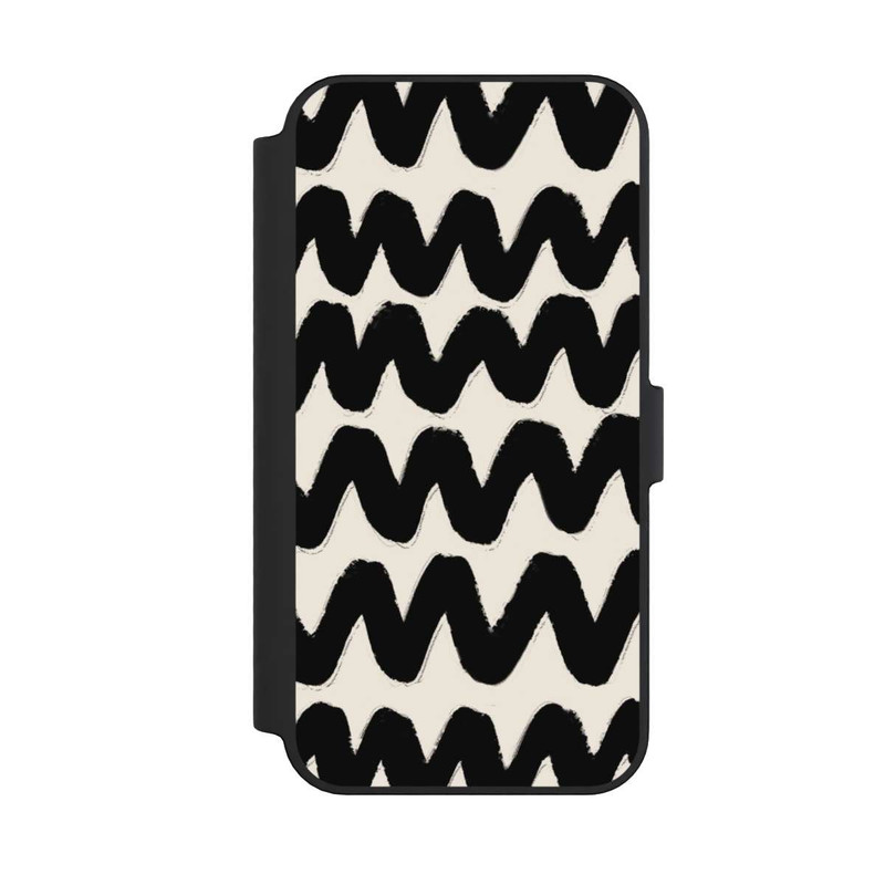 iPhone 14 Pro Max NIVOflip Vagues Noires Pattern