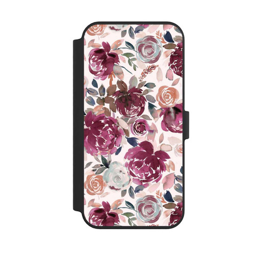 Apple iPhone 14 Pro Max NIVOflip Herbstpfingstrosen und Rosen in Rosa