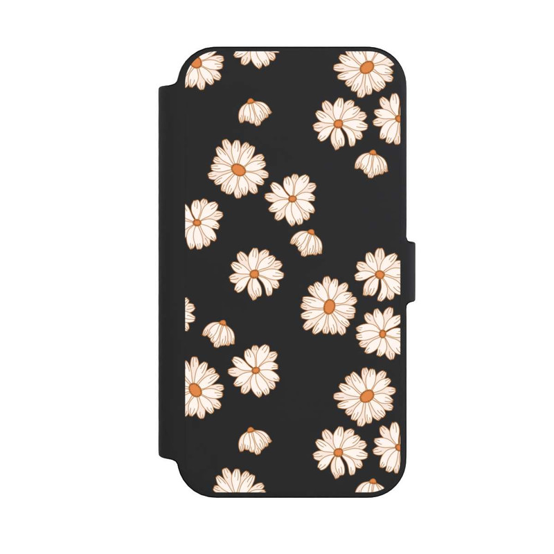 iPhone 14 Pro Max NIVOflip Flowerpower Tapete Weiss