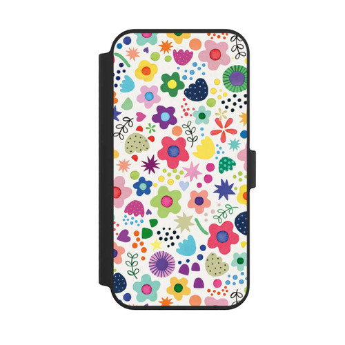 Apple iPhone 14 Pro Max NIVOflip Psychedelische Blumen bunt