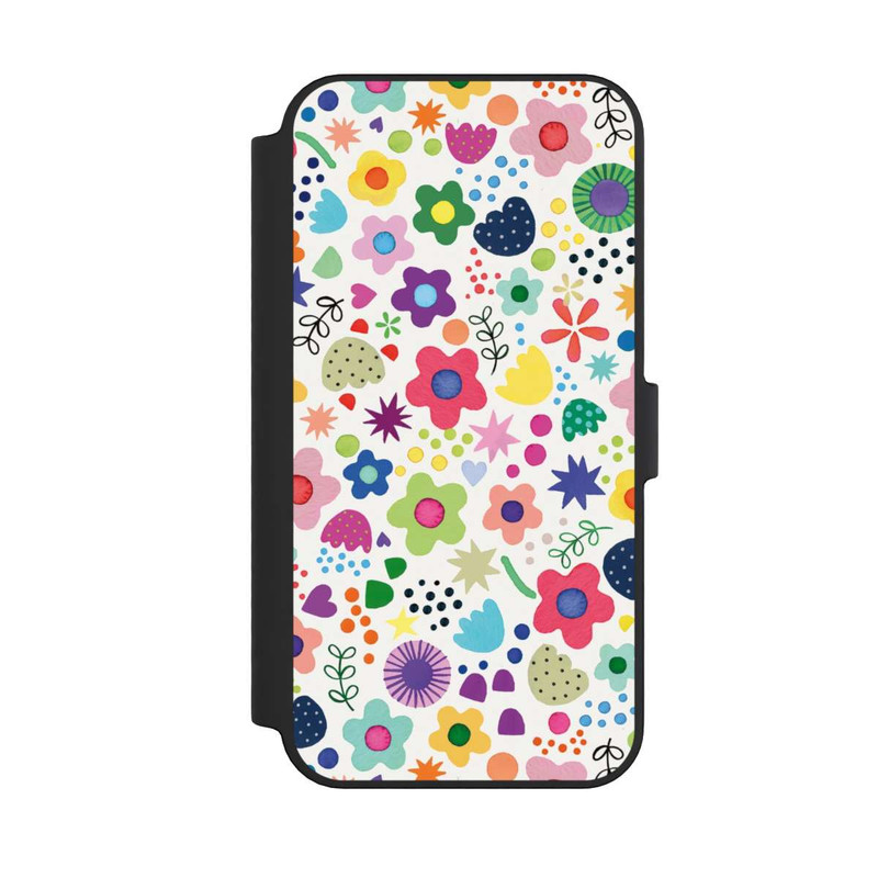 iPhone 14 Pro Max NIVOflip Fleurs psychédéliques colorées