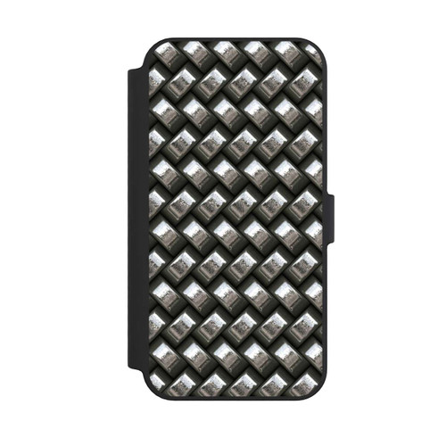 Apple iPhone 14 Pro Max NIVOflip Glamour Silver Metal