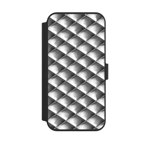 Apple iPhone 14 Pro Max NIVOflip Glamour Silver Squares