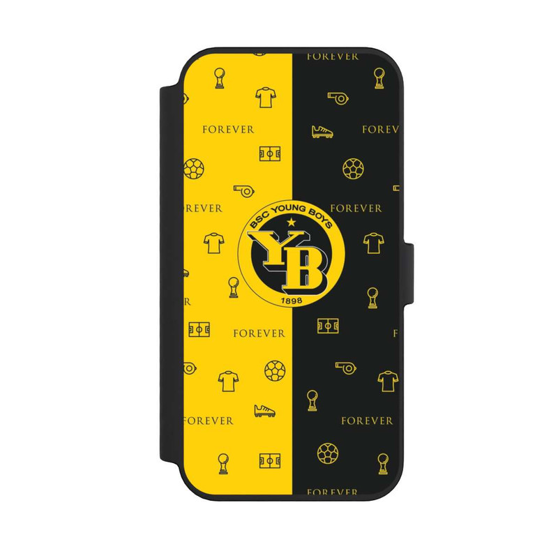 iPhone 14 Pro Max NIVOflip BSC YB Gelb Schwarz Muster
