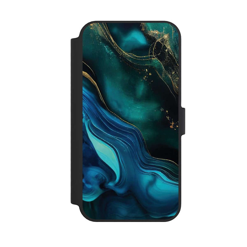 iPhone 14 Pro Max NIVOflip Encre bleue et dorée
