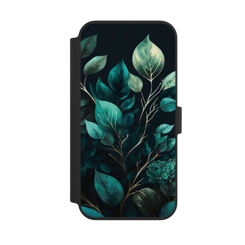 iPhone 14 Pro Max NIVOflip Eukalyptus dunkler Hintergrund