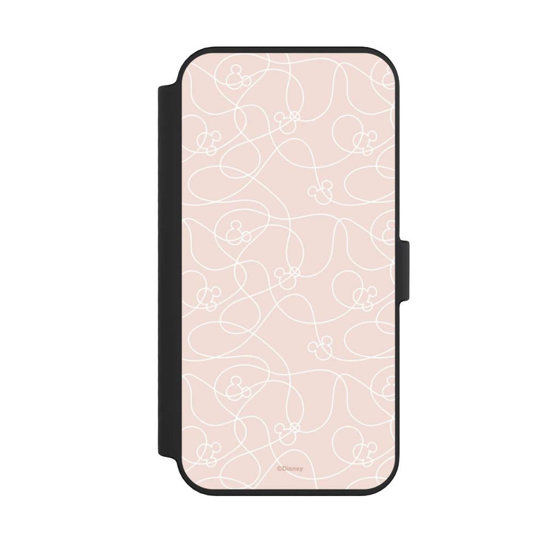 iPhone 14 Pro Max NIVOflip Micky Line Art Pattern Rose 