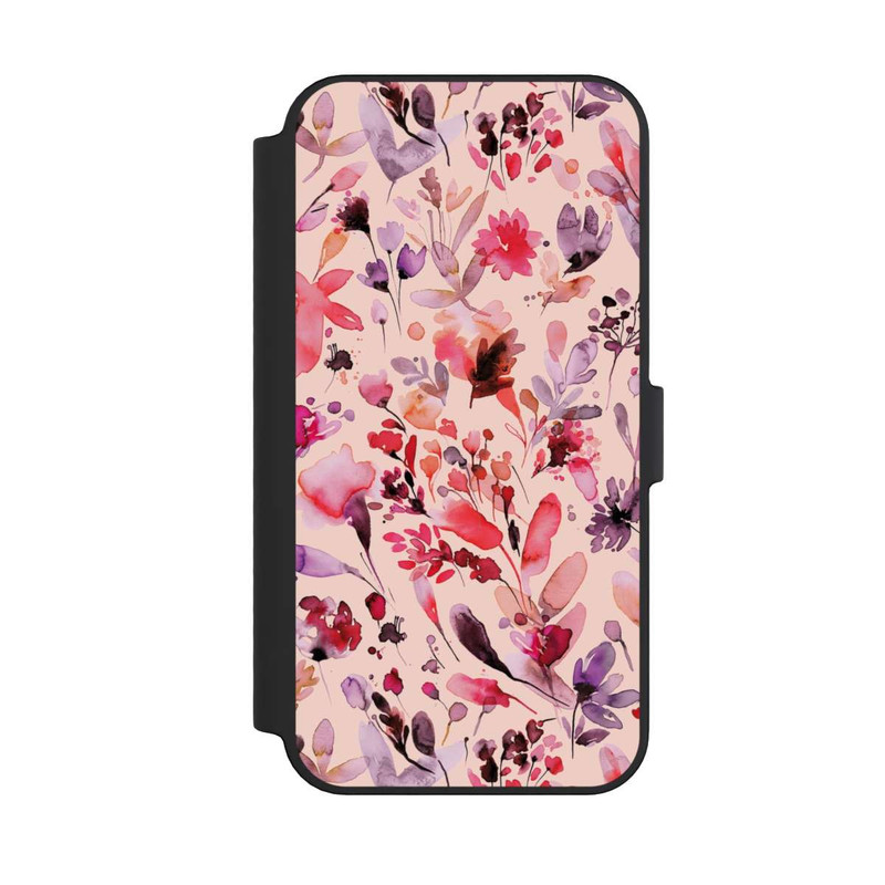 iPhone 14 Pro Max NIVOflip Künstlerische Blumen Viva Magenta