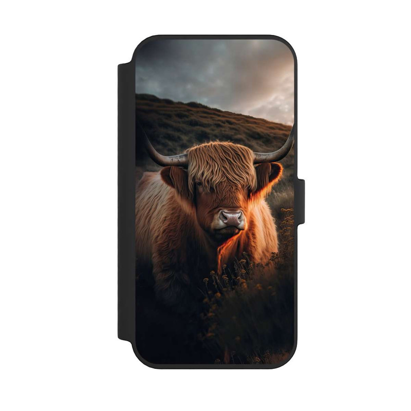 iPhone 14 Pro Max NIVOflip Highland Cow With Big Horns with AI