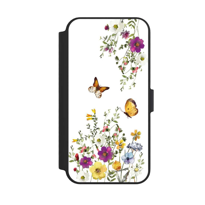 iPhone 14 Pro Max NIVOflip Papillons et fleurs colorées
