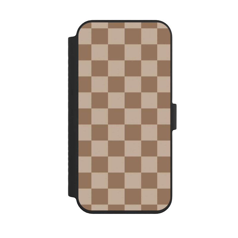 iPhone 14 Pro Max NIVOflip Braun Karo