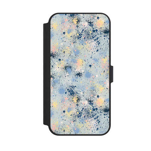 Apple iPhone 14 Pro Max NIVOflip Tintentropfen Staub Textur Blau