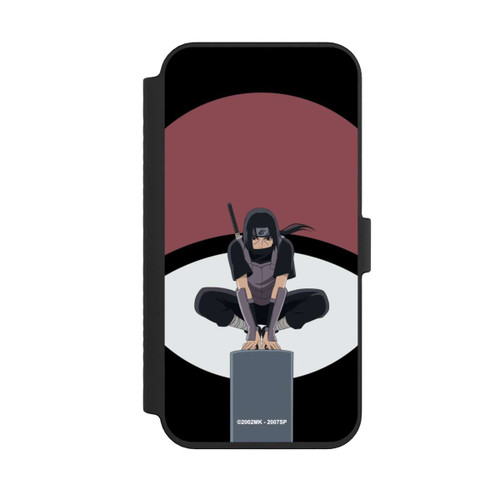 Apple iPhone 14 Pro Max NIVOflip Itachi Uchiha Symbol Schwarzer Hintergrund