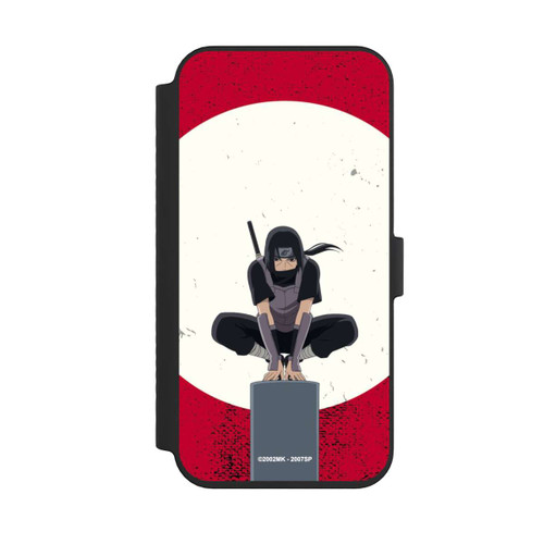 Apple iPhone 14 Pro Max NIVOflip Itachi Uchiha Symbol Roter Hintergrund