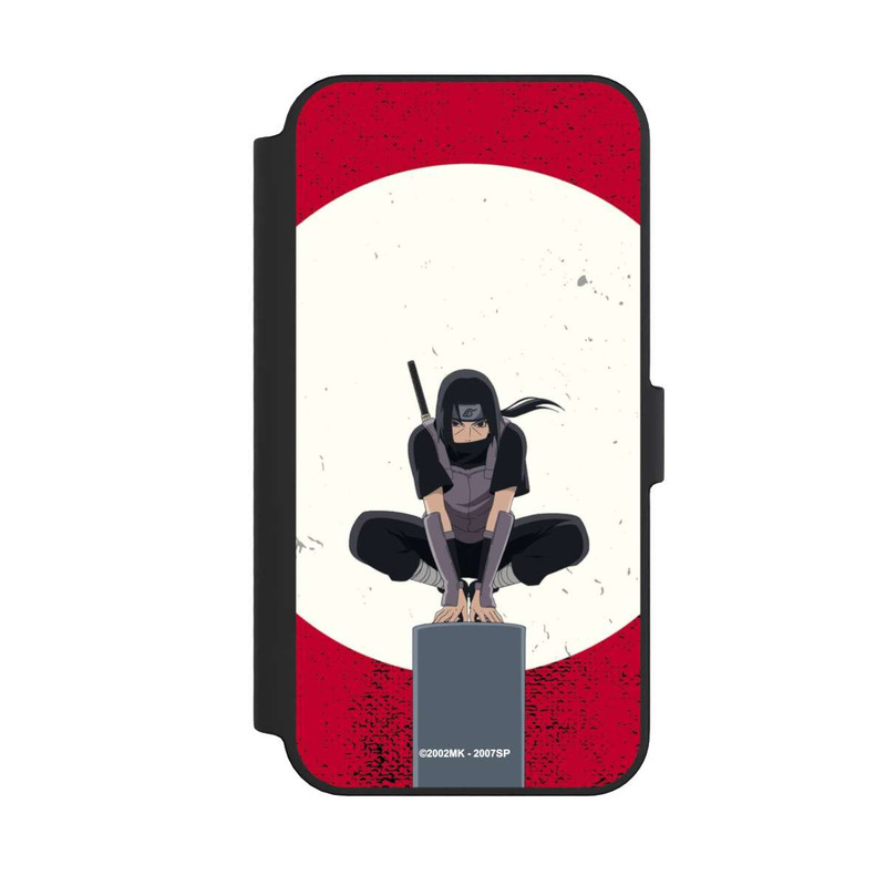 iPhone 14 Pro Max NIVOflip Symbole Itachi Uchiha fond rouge