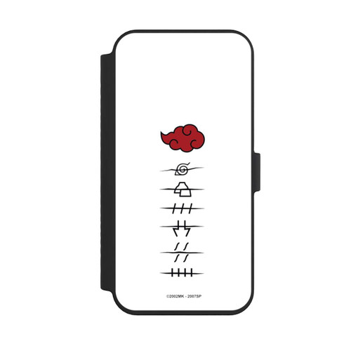 Apple iPhone 14 Pro Max NIVOflip Akatsuki Mitgliedersymbole Weiß