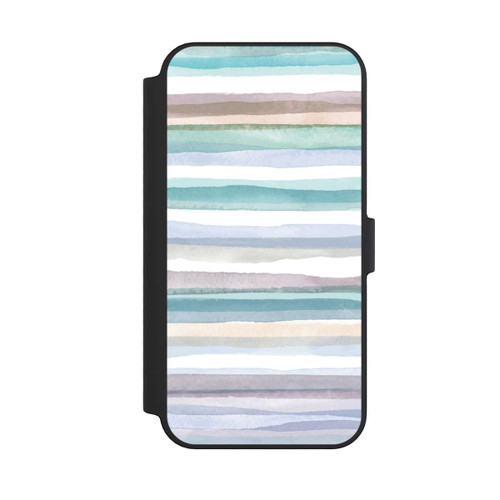 Apple iPhone 14 Pro Max NIVOflip Pastellfarbene Streifen Blau