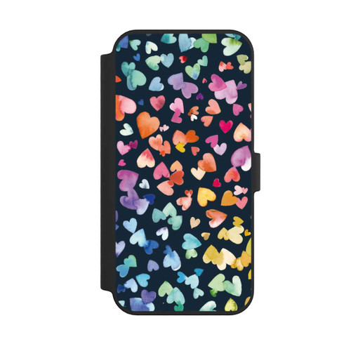 Apple iPhone 14 Pro Max NIVOflip Valentinstag Herzen Schwarz