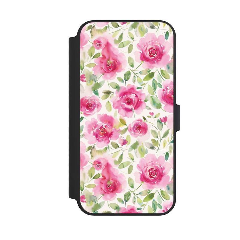 iPhone 14 Pro Max NIVOflip Aquarelle de roses fraîches