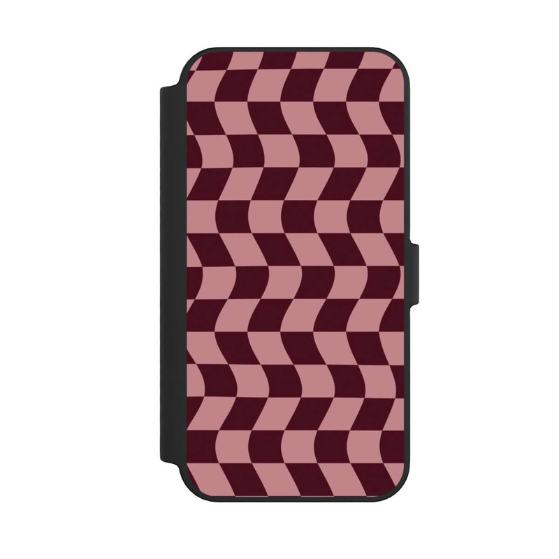 iPhone 14 Pro Max NIVOflip Damier rouge-rose
