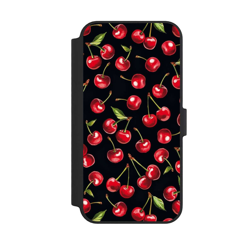 iPhone 14 Pro Max NIVOflip Kirschmuster Schwarz mit KI