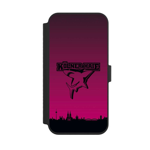 Apple iPhone 14 Pro Max NIVOflip Kölner Haie Skyline Pink